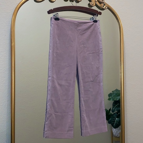 Three Dots Corduroy Straight Leg Pants Color: Peachy Plum Size 8 - Picture 2 of 5